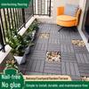 Eco-Friendly Outdoor Imitation Wood Flooring: Self-Laying, Weather-Resistant PP Plastic for Garden and Terrace