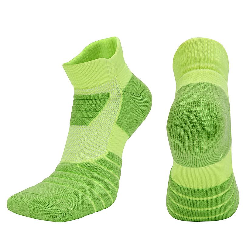 

Performance Sport Ankle Socks Men/Women Elite Fitness Basketball Biking Running Short Sock Athletic Cushion Breathable Sock XL US11-13 EU42-46 зелений