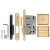 Concealed Privacy Pocket Door Lock with Knob for Sliding Doors
