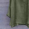 Men's And Women's Fashion Matching Cotton-Linen Solid Color Casual Loose V-Neck Long-Sleeved Shirt T-Shirt Top
