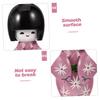 Toyvian Kimono Doll Doll Wooden Japanese Female Figurine Decor Girl Kimono Home Crafts Traditional Craft Ornament 2-Piece Collector's