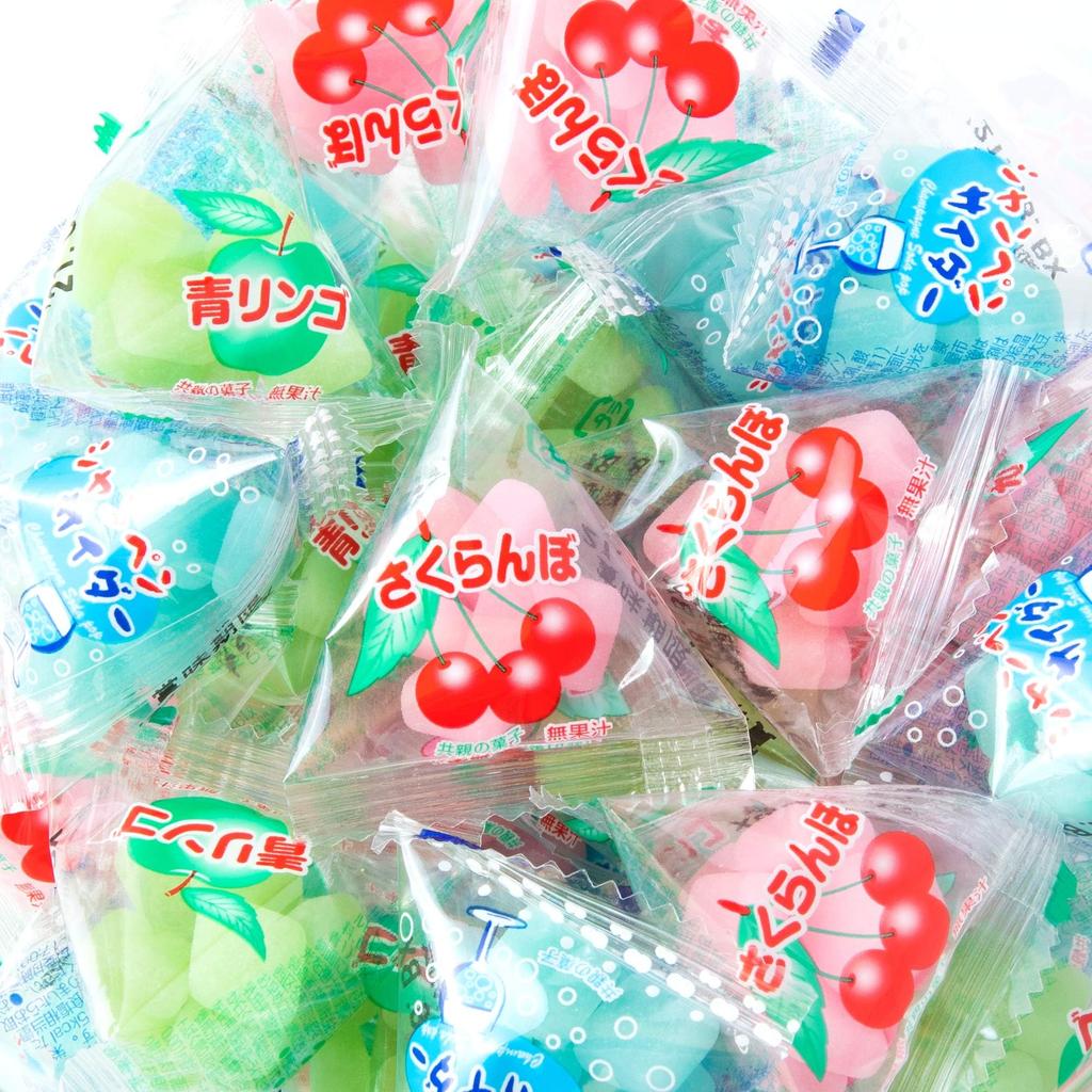 My Gum Kobo Cherry Mochi Assortment Bottled 500g Approximately 66 Dagashi Gummy Commercial Individually Cherry Yoshimatsu (3-Flavor / / / Pieces)