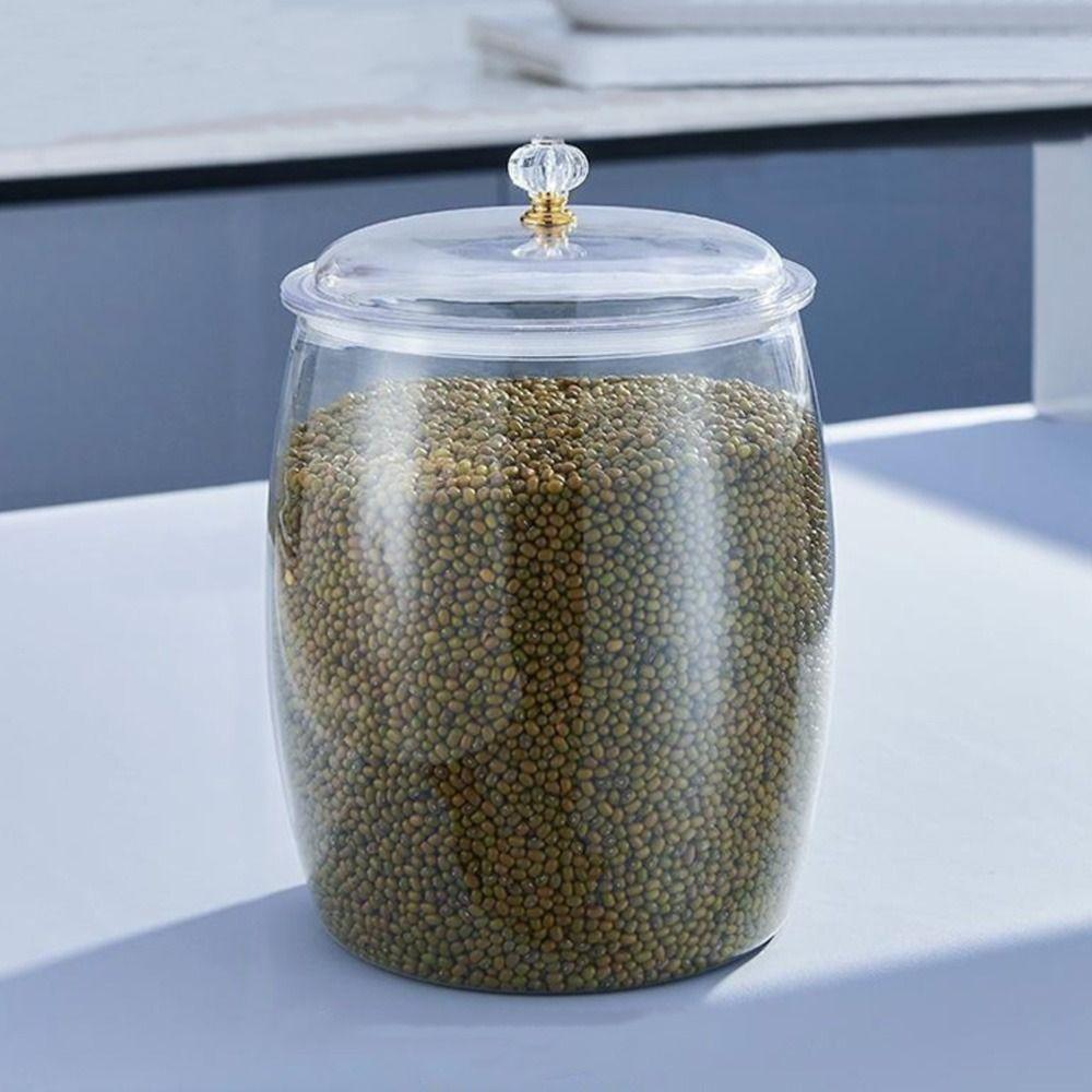 Moisture-Proof Canister Jar Wide Mouth Rice Storage Bucket Durable Sealed Can  Kitchen