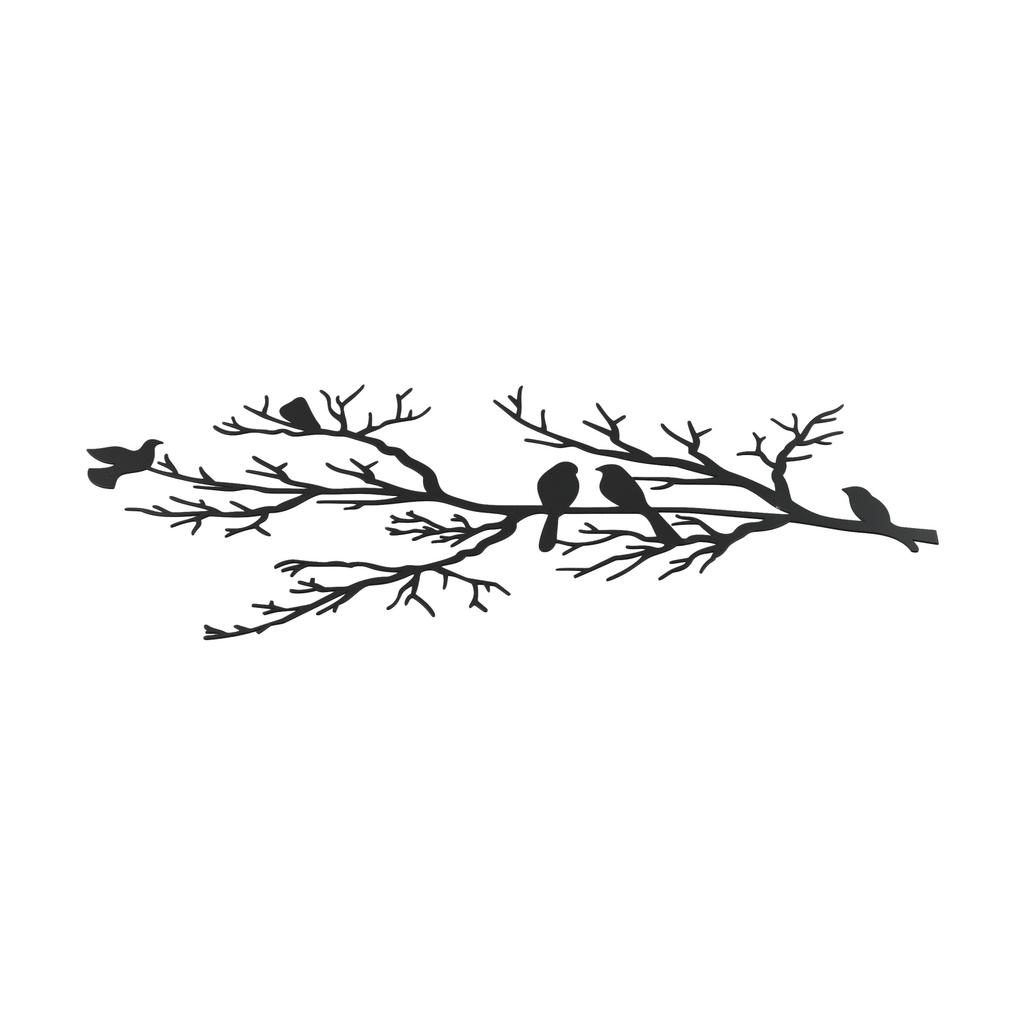 For Bedroom For Kitchen Home Wall Hanging Metal Bird Decoration 40x19.85cm 15.75x7.81 Inches Eye-catching Size