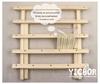Solid Wood Folding Sewing Thread Rack - Large Spool Holder, Wall-Mounted or Desktop, Available in 4 Styles