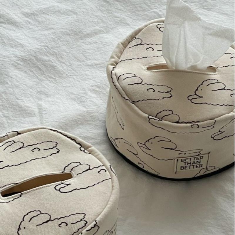 Bowknot Tissue Paper Storage Box Roll Paper Tissue Case Holder Car Napkin Tissue Box Living Room Table Decor Home Organizer