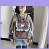 French Floral Kids Backpack With Breathable Nylon For Kindergarten Girls