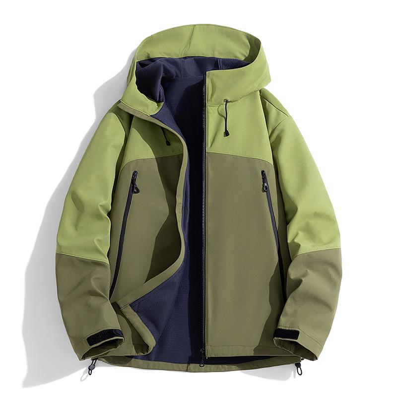 

Дятел Мужская Универсальная Зимняя Повседневная Куртка с Цветными Блоками 3XL