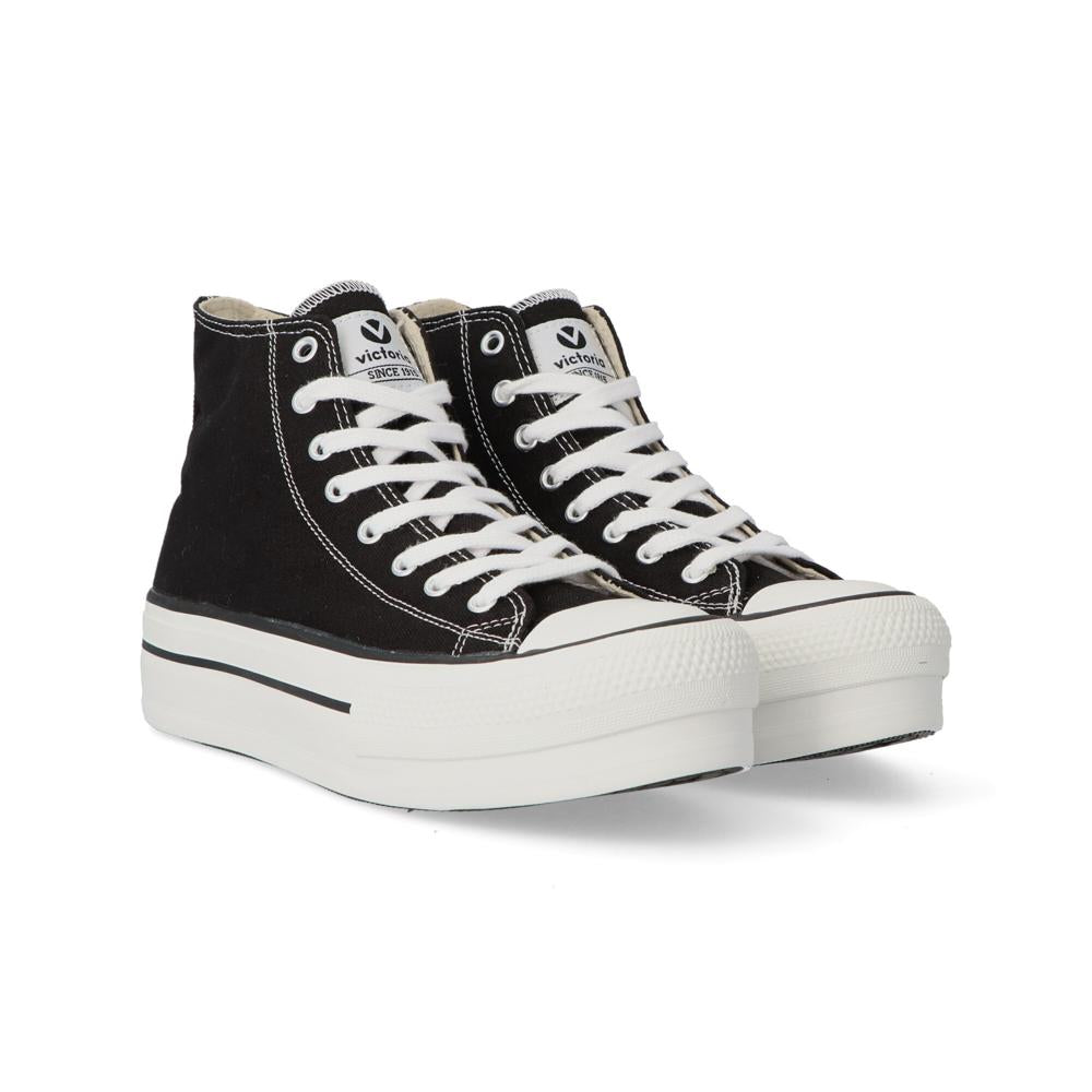 Victoria Haute Semelle Plateforme sneakers Black