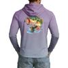 Men's UPF50+ Sun Protection Cooling Hoodie Lightweight Stretchy Long Sleeve Outdoor Sports Fishing Shirt with Hood for UV Defense