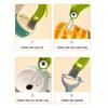 1/3Pcs 3 in 1 Cleaning Brush Rotating Foldable Design Silicone Lid Gap Cleaner Stiff Bristle Angle Brush Glass Edge Cleaning Brush