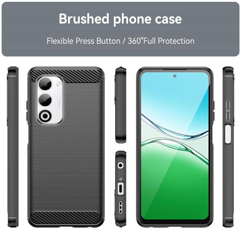 For OPPO A5 5G Case For OPPO A5 Pro A5 Energy A5 4G 5G 2025 Cover Carbon Fiber Shockproof Silicone Bumper For OPPO A5 4G 2025