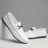 Doudou Schuhe Herren Herbst neu Ein-Pedal Lazy Lederschuhe Britische weichsohlige Fahrschuhe