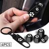 Durable Tire Valve Covers Cute Valve Cap Cat's Paw Valve Covers  Motorcycles