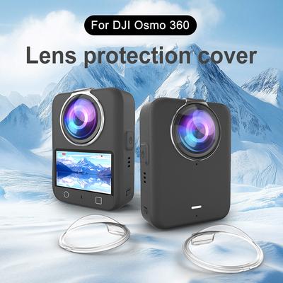 Lens Guards for DJI Osmo 360 Action Camera PC Lens Protector Cover Seamless Plastic Lens Cover for Osmo 360 Camera Accessories