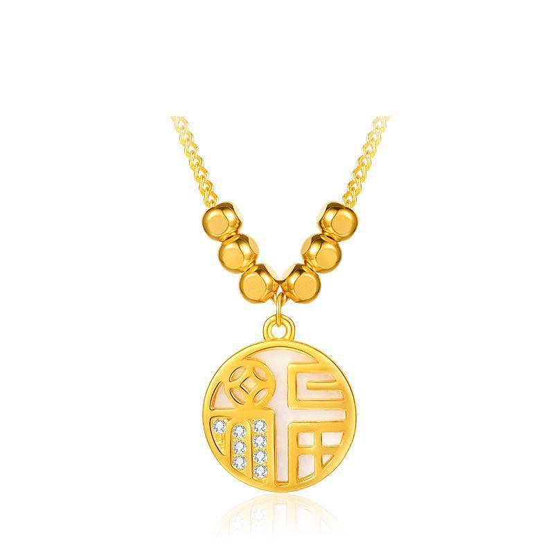 

Бренд Guochaofeng Fu полон удачи, серебряная инкрустация S925, ретро-цепочка, ожерелье, женская цепочка для свитера, ювелирные изделия, мода 925 Silver