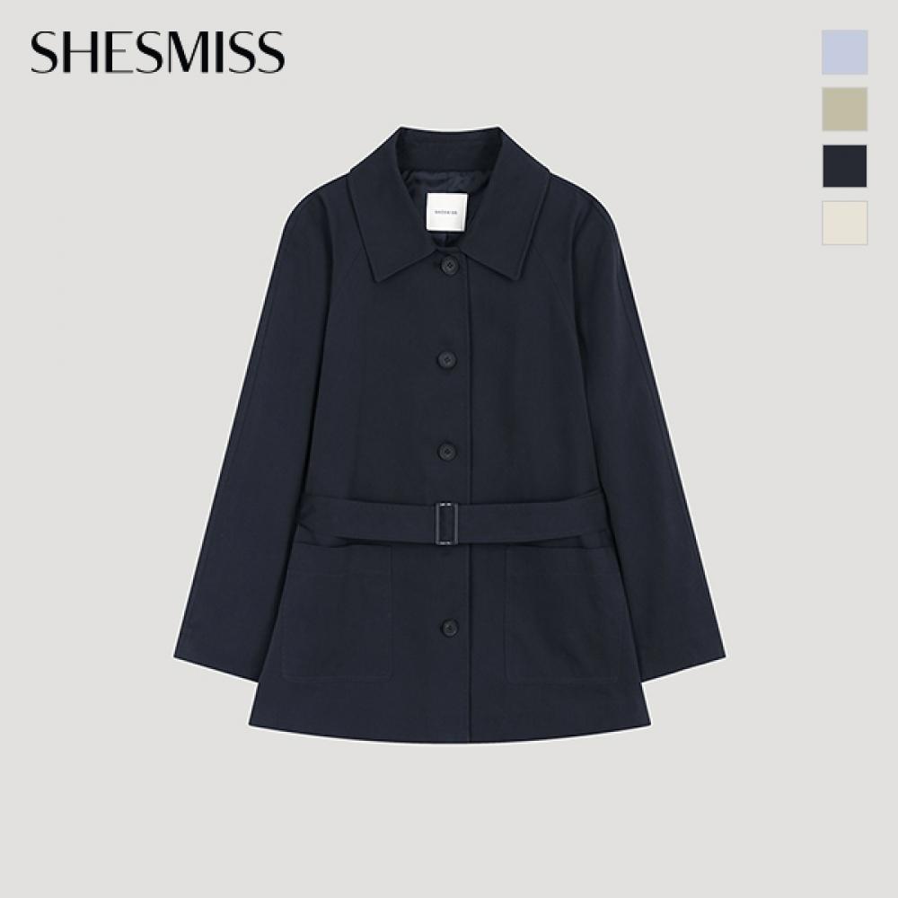 [She S miSS] Belted Half Trench Coat Swwbyo12040