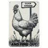 Vintage Metallposter Bauernhaus Huhn Küchenwanddekoration
