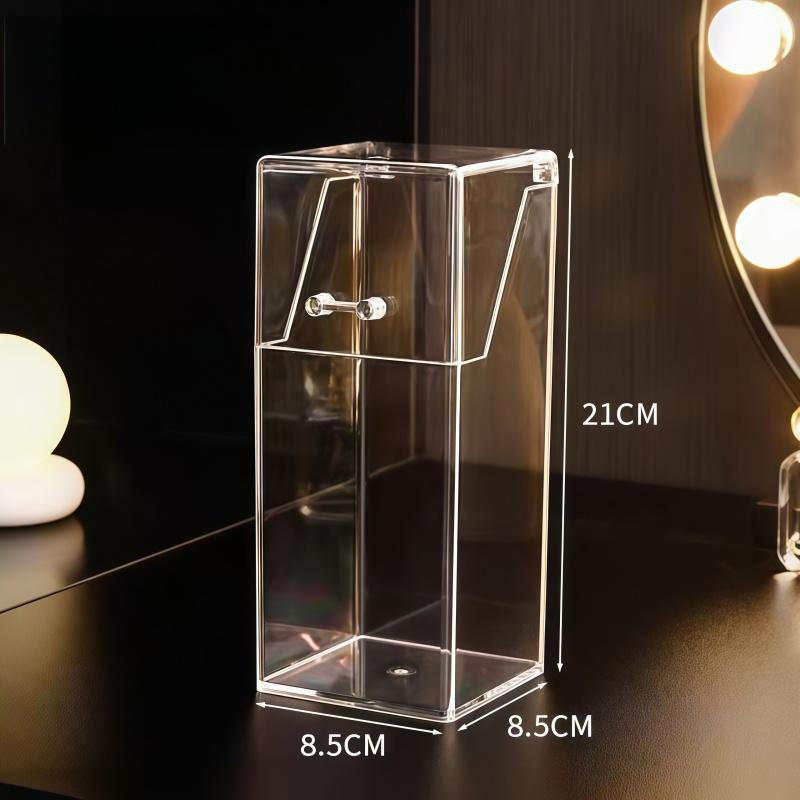 Transparent Acrylic Makeup Brush Storage Box, Pen Holder, Mask Storage, Suitable for Bedroom and Desktop Organization прозрачный