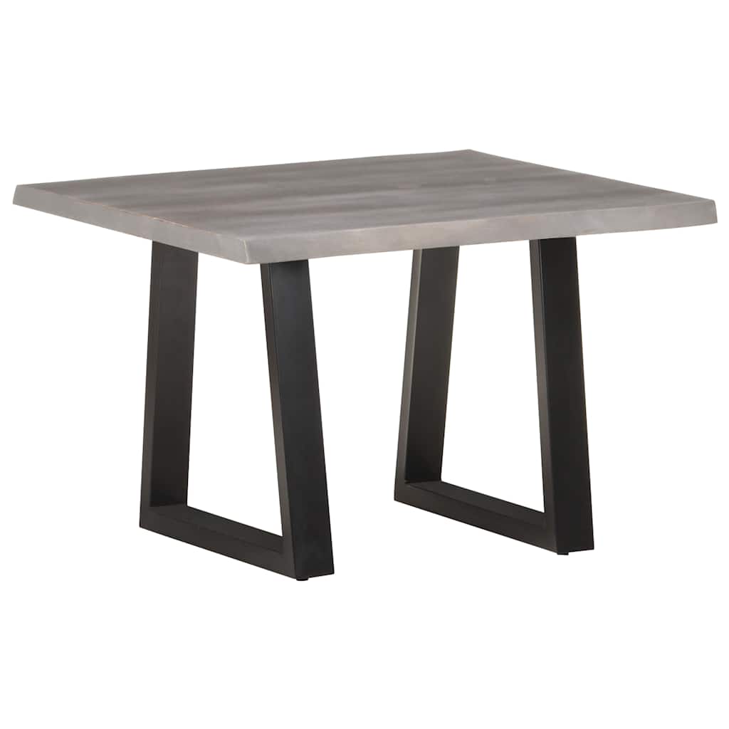 Coffee Table with Tree Edge 60 X 60 X 40 Cm Solid Acacia Wood