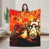 B-Borderlands 4 Warme Decke Kinder Plüschdecke Neuheit Outdoor Flanell Tagesdecke Sofa Bettbezug