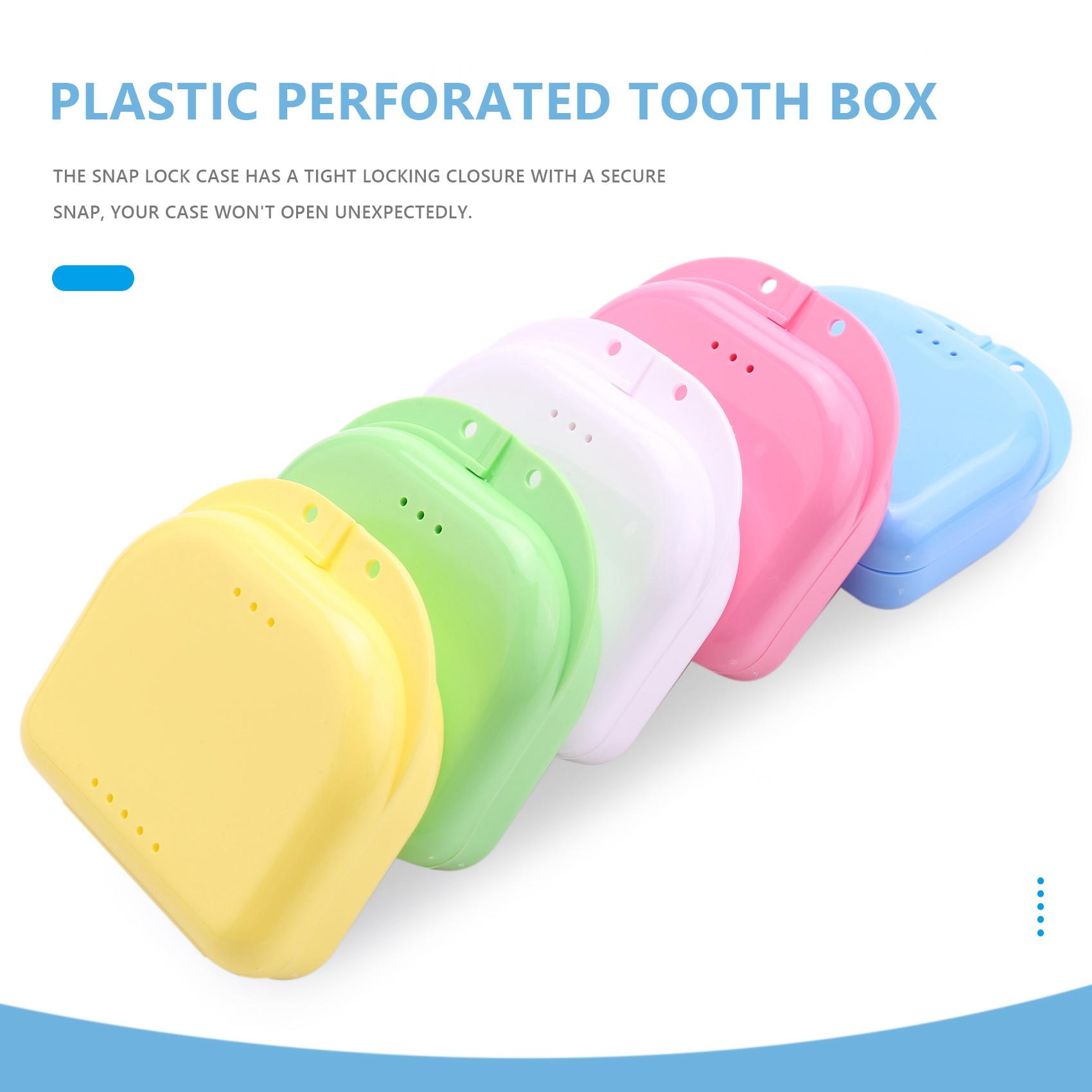 

M-Modern-Retainer Case 5Pcs Mouth Guard Case Orthodontic Retainer Box Denture Storage Container