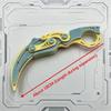 Coltello a Pinza Pieghevole a Gravità, Karambit Giocattolo Fidget, Giocattolo Decompressione Plastico EDC per Sollievo dallo Stress, Oggetto di Scena Cosplay