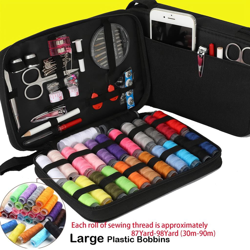 Sewing Kit with Sewing Supplies and Accessories , Sewing Kit Products for Small Repairs , Basic Mini Travel Sewing Kit for Emergency Repairs