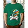FIFA World Cup Football. US, Canada And Mexico Themed Printed Crew Neck Men's T-Shirt, Regular Men's Undershirt