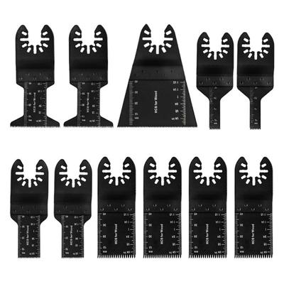 11 Stück Sägeblätter Universal Holz Metall Oszillierende Multitool Schnellspanner Fit Treasure Oszillierende Werkzeugklingen