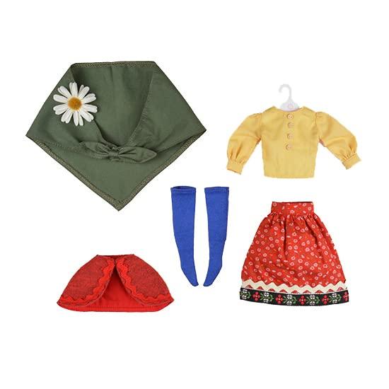 

Junie Moon Produced Dear Darling Fashion for Dolls Babushka Girl Set Green [22cm]