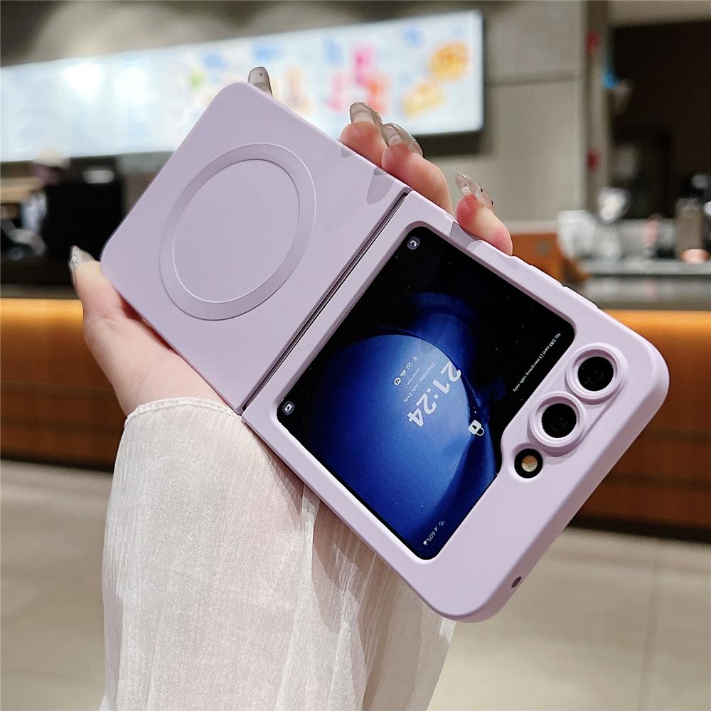 Magnetický obal z tekutého silikonu pro Samsung Galaxy Z Flip 7 6 5 4 3 Bezdrátové nabíjení Nárazuvzdorná ochrana Měkký kryt pro ZFlip7