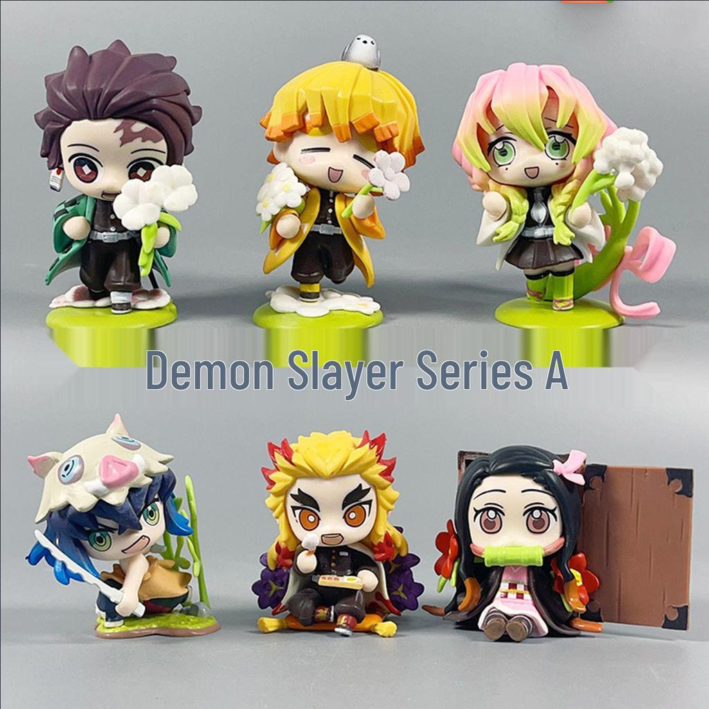 Demon Slayer Birth Flower Series: Tanjiro, Nezuko, Zenitsu Figurine (A/B Version)