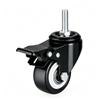 4Pcs/Set 1.5/2 Inch M8 M10 Thread Stem Caster Wheels, Swivel Casters With/without Brake, Heavy Duty for Chair Table Bin Cart Fur
