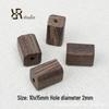 Retro Braune Geometrische Holzperlen für Minimalistischen DIY Schmuck