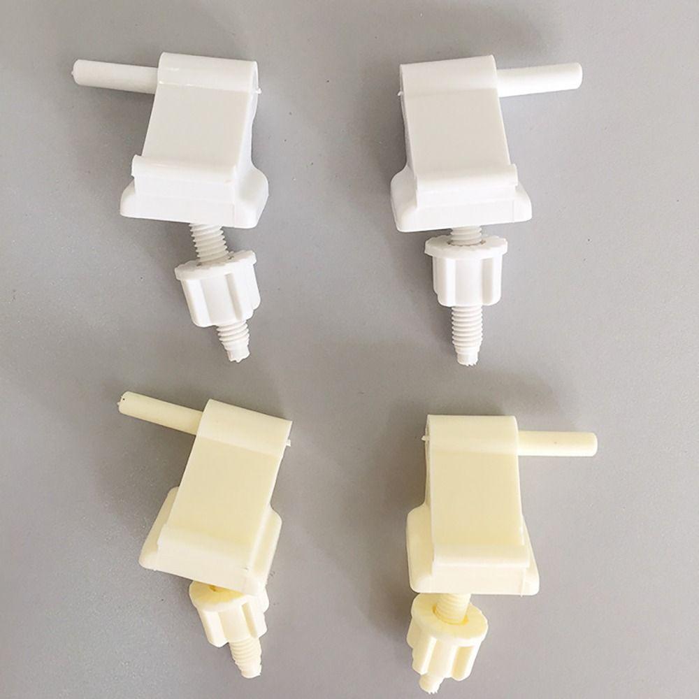 1Pair White Beige Hinge Bolts Screw Hinge Mounting Fittings  Bathroom Hardware Replacement Parts