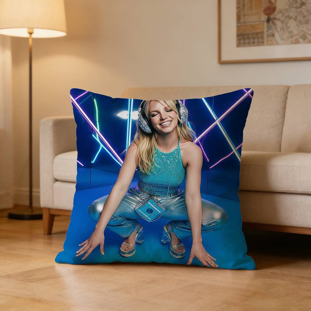 Princess of Pop BBritney Spears Pillow Case Cushion Cover Throw Pillow Case For Car Sofa