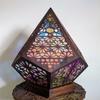D2 Wooden Hollow Novelty Light LED Projection Night Lamp Bohemian Colorful Projector Desk Lamp Home Decor Atmosphere Lighting