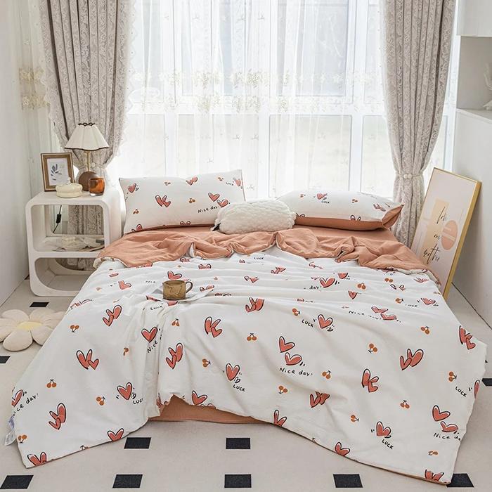 

Летнее новое хлопковое летнее одеяло с пузырьками, прохладное шелковое летнее одеяло, воздухопроницаемый чехол 150x200cm 1pcs