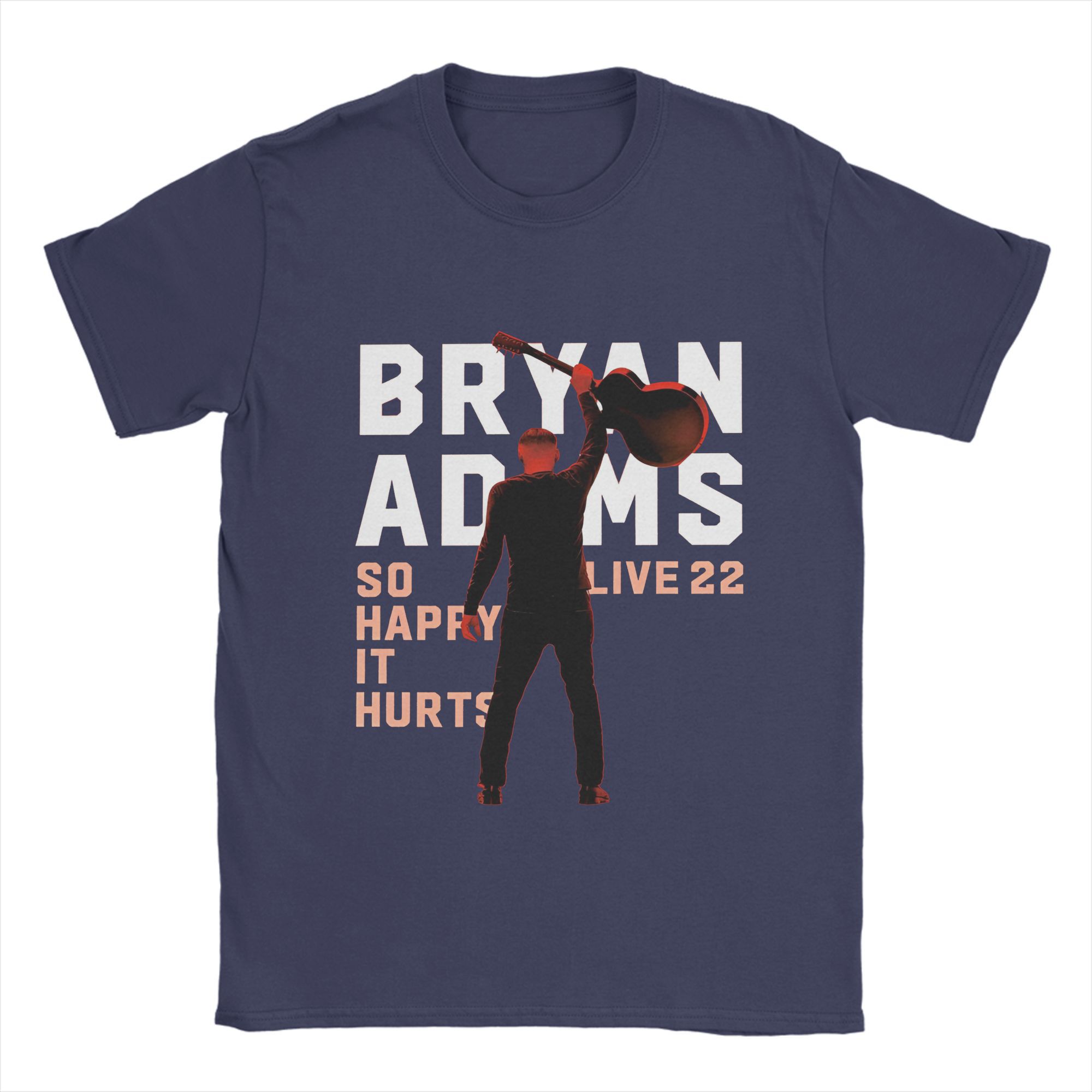 

Новинка Новая Популярная Футболка Bryan Adams Мужская Хлопковая Футболка с Круглым Вырезом Футболки с Коротким Рукавом Летняя Одежда 4XL