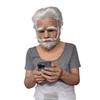 Halloween Old Man Mask Realistic Vicissitudes Simulation Full Face Mask Role Play School Party Gathering Game Head Cover