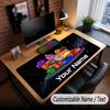 Custom Name Text Big Mouse Pad,Among Us Soft Non Slip Extended Desk Mat For Home Office