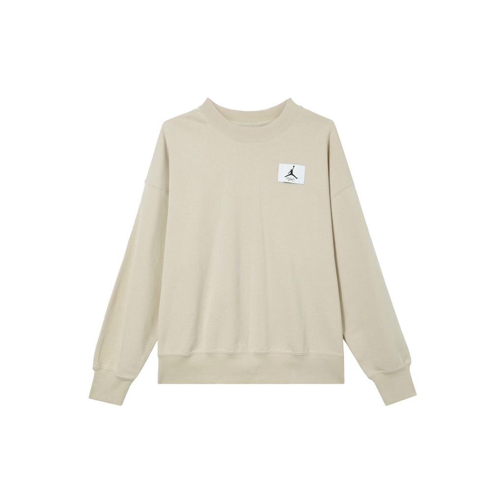 Jordan Sweatshirts Women's Dune White Crew Neck Moderate Regular DM5190-126