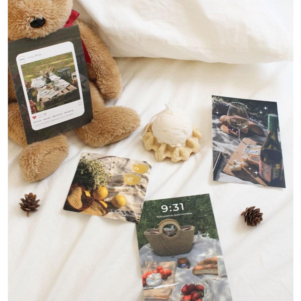 Rico's Object Deco Photo Postcard Set, Picnic Day, 1 set