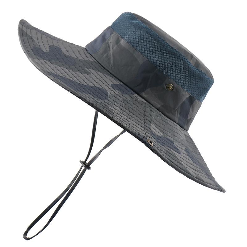 Spring and Summer New Outdoor Bucket Hat Camouflage Sun Hat Travel Mountaineering Fishing Hat Unisex