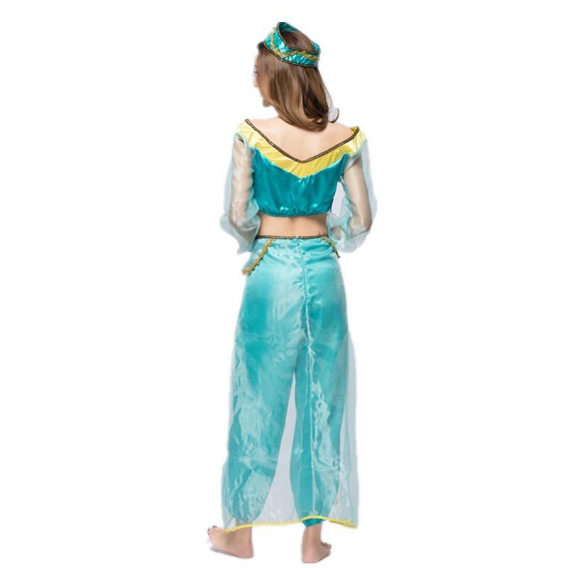 Halloween costume adult female, sexy search banner jasmine princess dress magic lamp cosplay stage costume