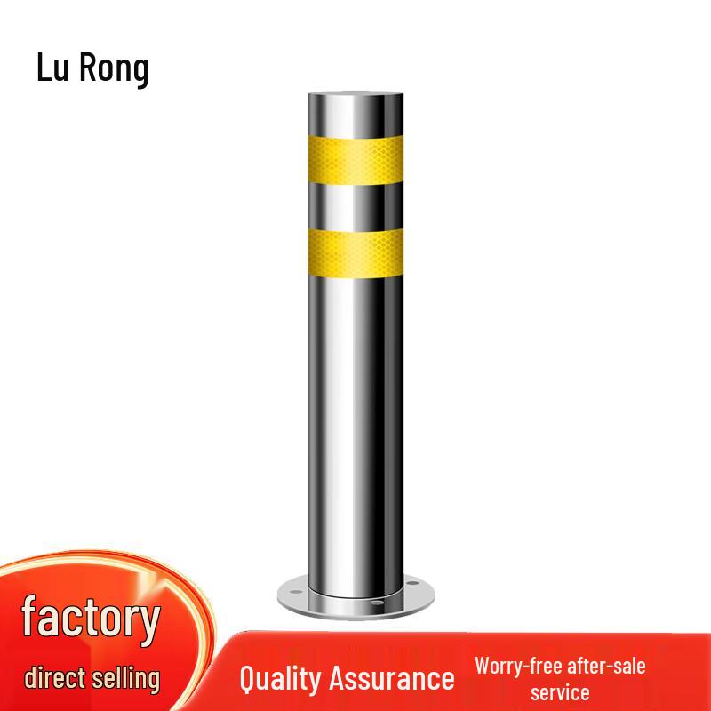Lurong Stainless Steel Flange Fixed Safety Bollard