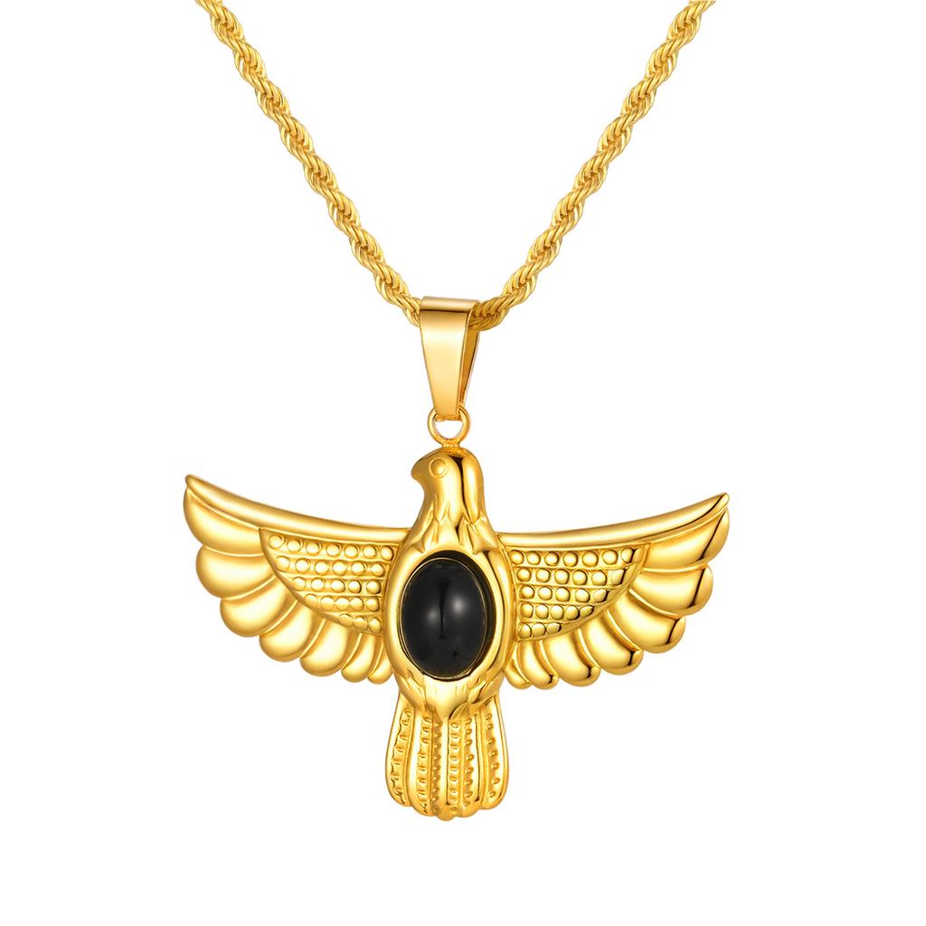 Female Casual Style Eagle Pendant Necklace, Symbol Of Courage And Strength, Jewelry 2331