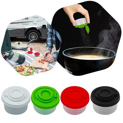 Bottiglie per condimenti Contenitori per sale e pepe a prova di umidità Coperchi ermetici in plastica trasparente Contenitori per spezie senza BPA