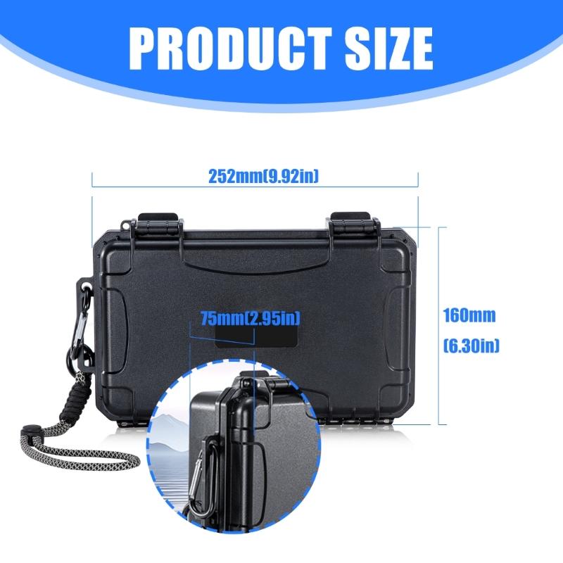 Durability ABS Shockproof Waterproof Case For OsmoAction Cameras Accessories with Inner Sponge Cushion Portable Design